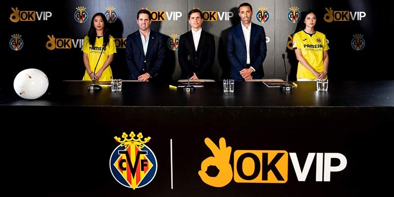 Buổi lễ ký kết hợp tác được diễn ra giữa CLB Villarreal và tập đoàn OKVIP
